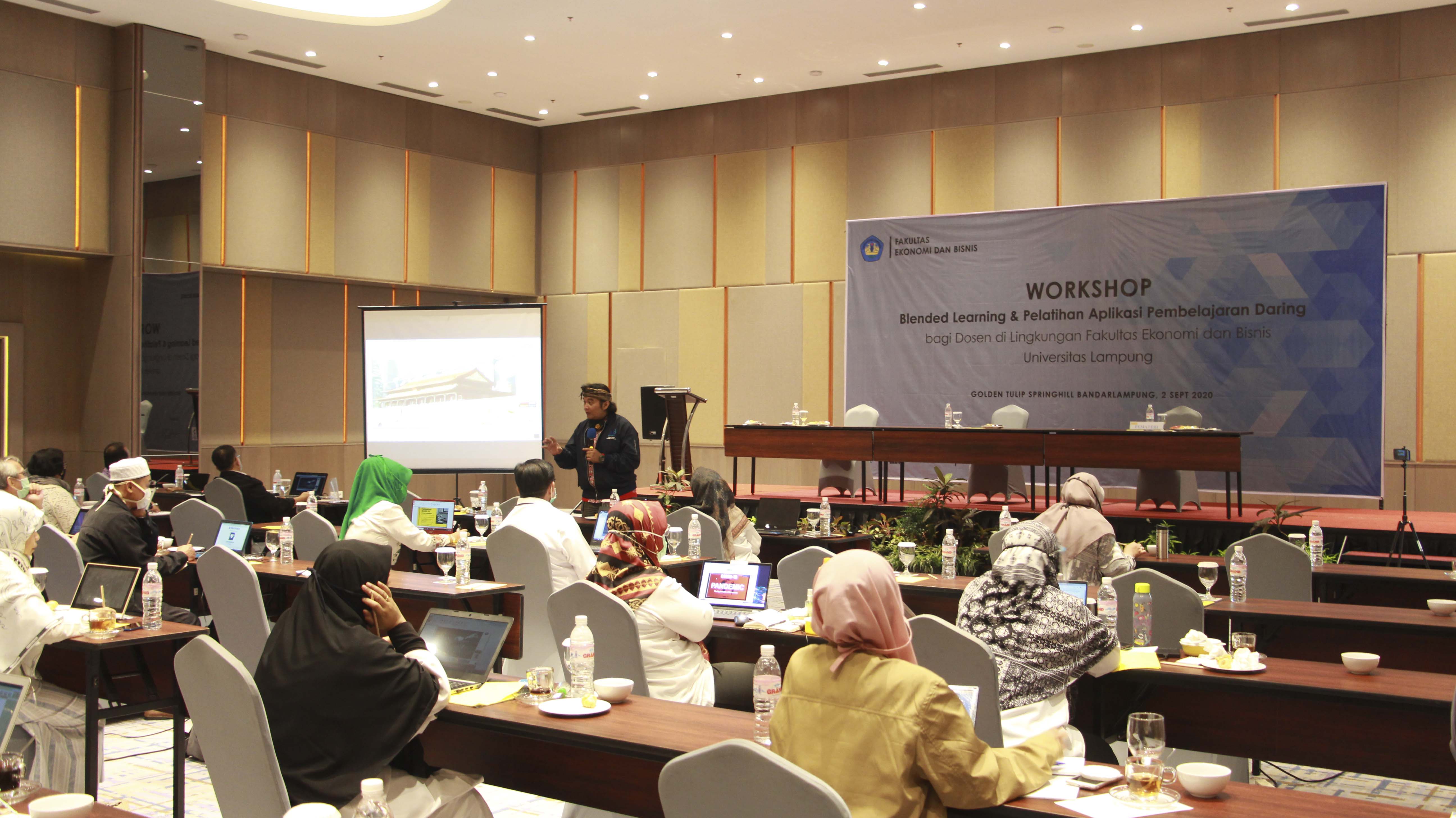 FEB Unila Selenggarakan Workshop Pembelajaran Daring