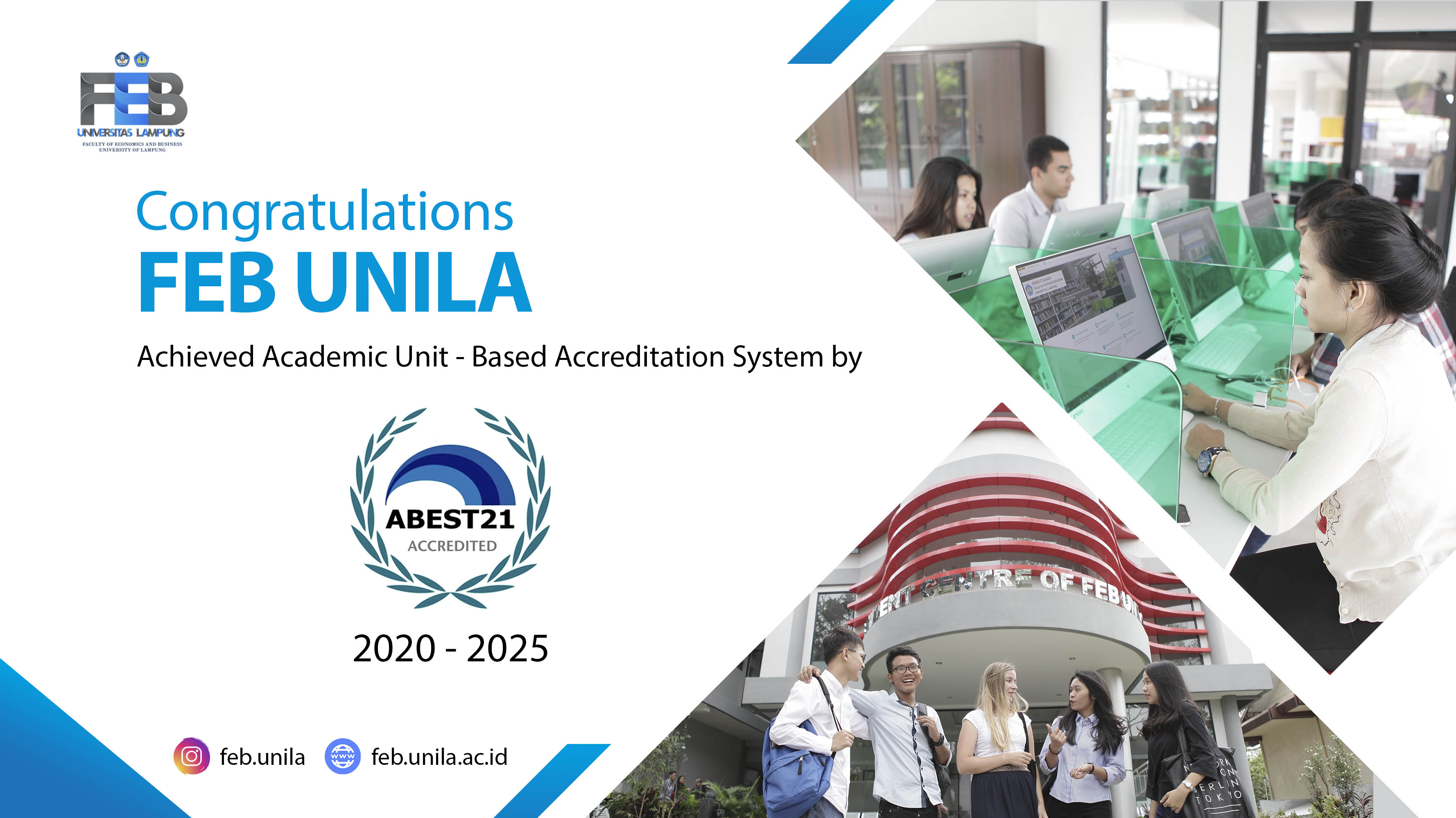 Seluruh Program Studi FEB Unila Raih Akreditasi Internasional Abest21